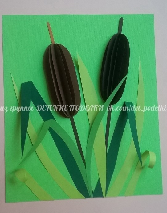 ​Объемная аппликация "Стрекоза-попрыгунья"