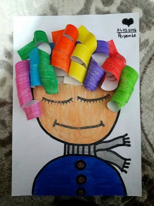 Поделки с бумажными полосками