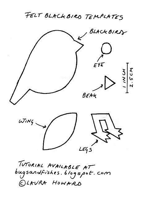Птички из фетра: мастер-класс
