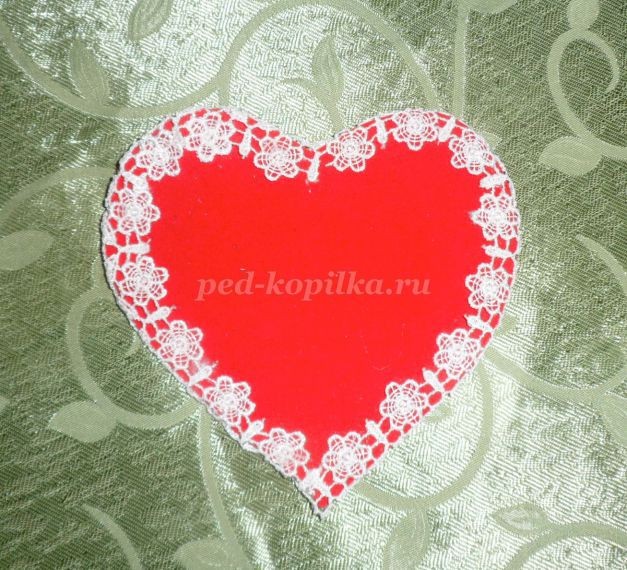 ​Сердечко в технике скрапбукинг: мастер-класс