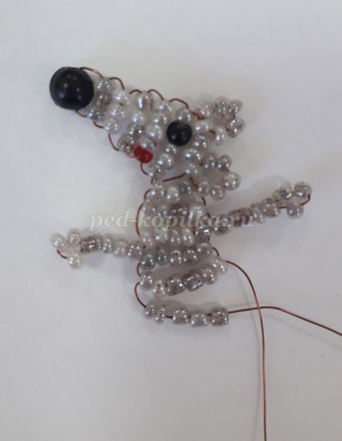 Весёлый мышонок из бисера: часть 2 Весёлый мышонок из бисера: часть 2