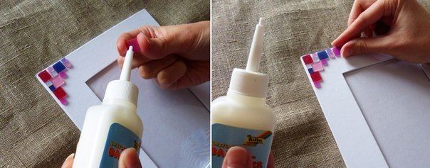 Декор рамочки мозаикой