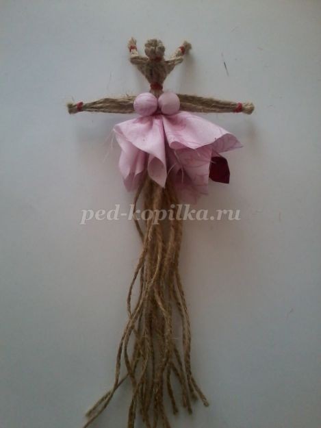 Конь и коза из шпагата детскими руками: часть 3