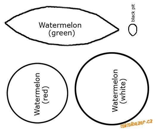 Фрукты из фетра