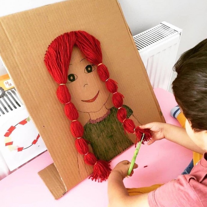 Прическа для куклы Прическа для куклы