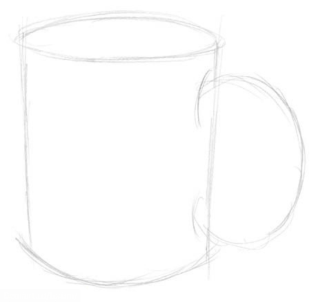 Рисуем простую чашку