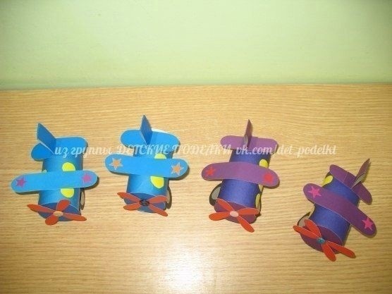 Самолётик из картонных втулок Самолётик из картонных втулок