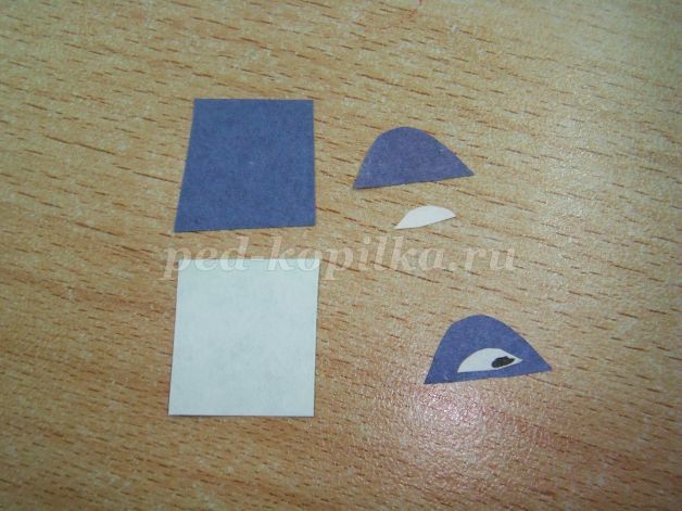 Снеговик из рулончика от туалетной бумаги: часть 1