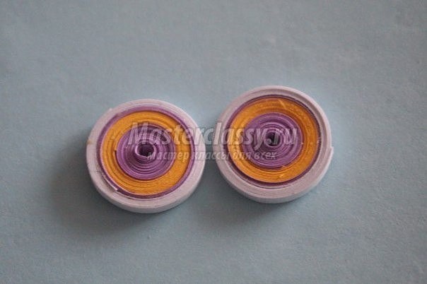 Учим детей квиллингу: совушки