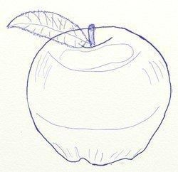 ​Учим детей рисовать правдоподобное яблоко