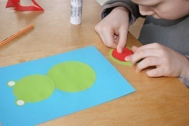 Лягушонок из кружочков Лягушонок из кружочков
