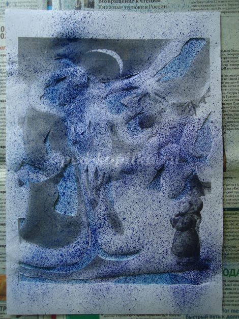 Мастер-класс по рисованию: набрызг "Морозко", часть 1 Мастер-класс по рисованию: набрызг "Морозко", часть 1