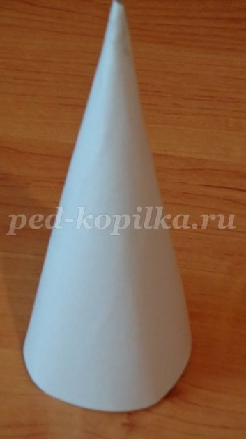 Новогодняя ёлка из бумаги детскими ручками Новогодняя ёлка из бумаги детскими ручками