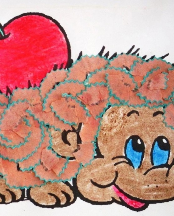 Поделки из карандашной стружки