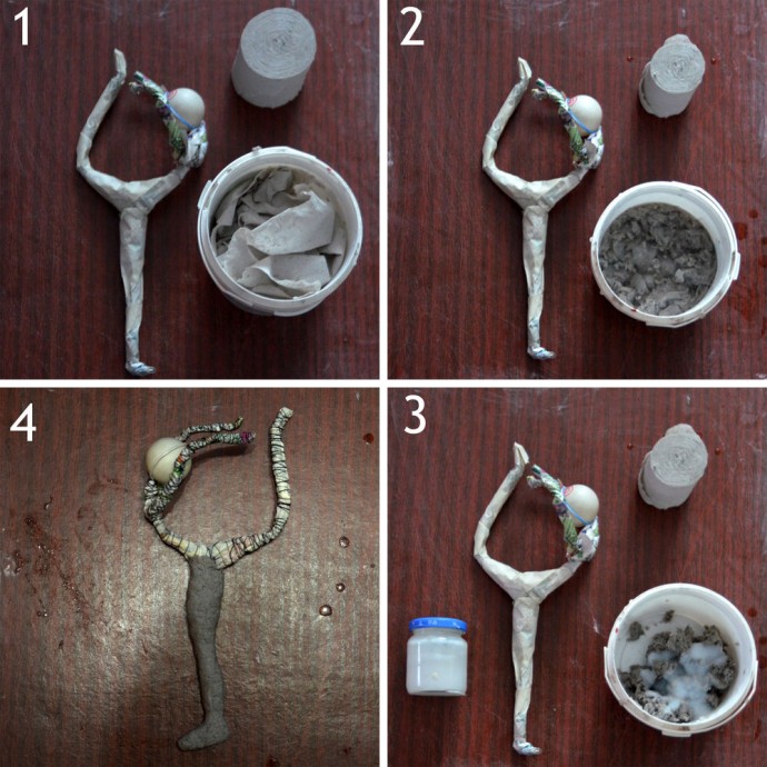 Балерина в технике папье-маше Балерина в технике папье-маше