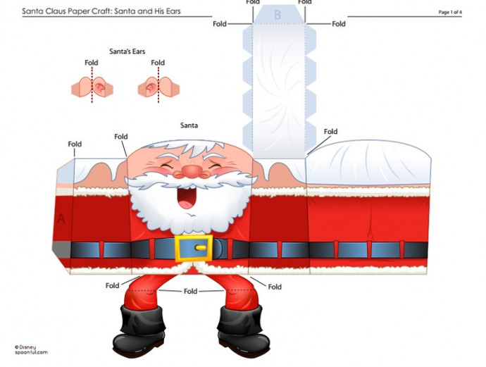 Новогодние фигурки из бумаги