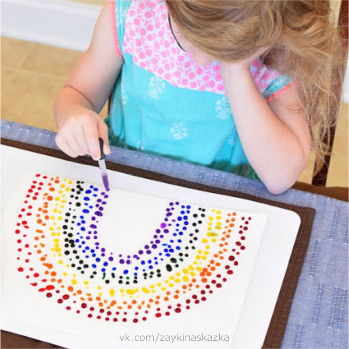 ​Радуга из капелек