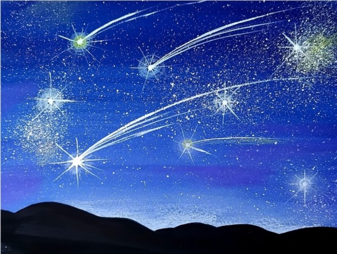 ​Рисование звездопада