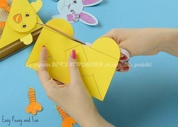 Закладки-уголочки в виде зайчика и цыплёнка Закладки-уголочки в виде зайчика и цыплёнка