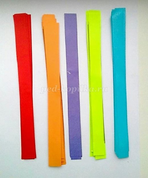 Изготовление аппликации методом прямого плетения из полосок бумаги: часть 1 Изготовление аппликации методом прямого плетения из полосок бумаги: часть 1