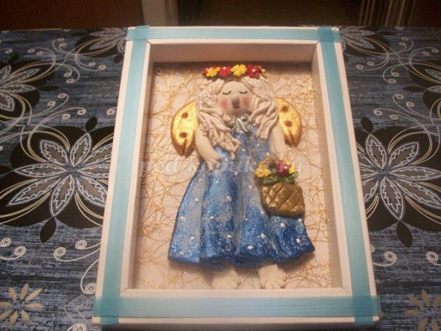 Нежный ангел из солёного теста детскими руками: мастер-класс, часть 3 Нежный ангел из солёного теста детскими руками: мастер-класс, часть 3