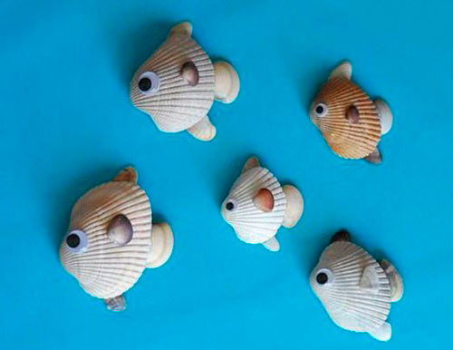 Поделки из ракушек для детей