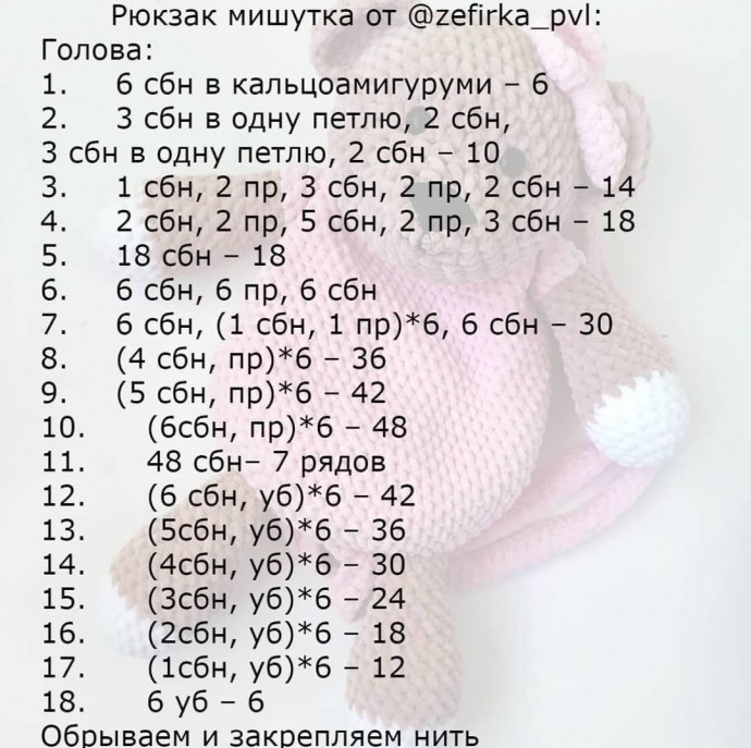 Рюкзак "Мишутка" Рюкзак "Мишутка"