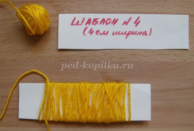 Одуванчики из ниток: мастер-класс