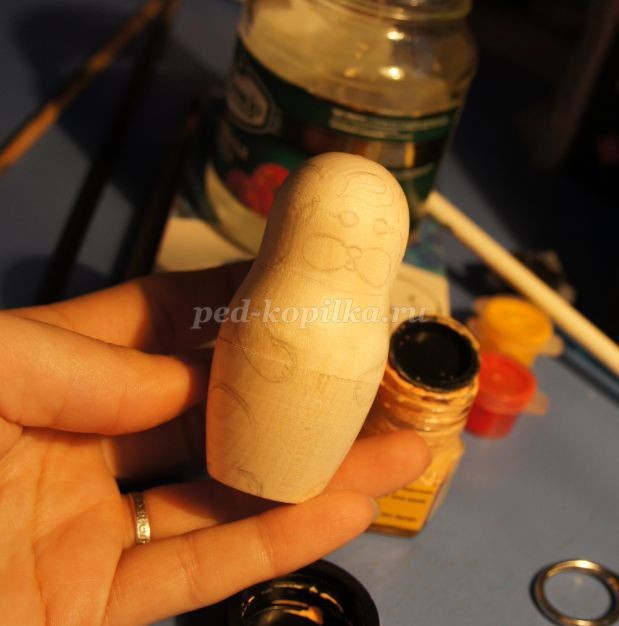 Роспись матрешек по сказке "Репка": мастер-класс, часть 1