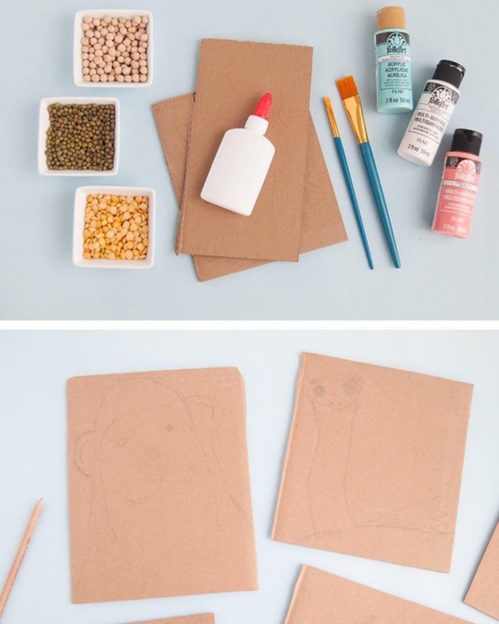 ​Поделки из бобовых