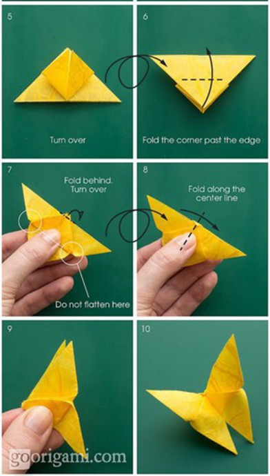 Бабочки в технике оригами
