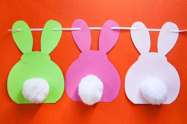 Гирлянда-кролики для декора Гирлянда-кролики для декора