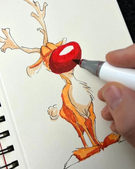 Рисуем северного оленя Рисуем северного оленя