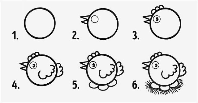 10 рисунков из кружков, которые легко нарисовать с детьми