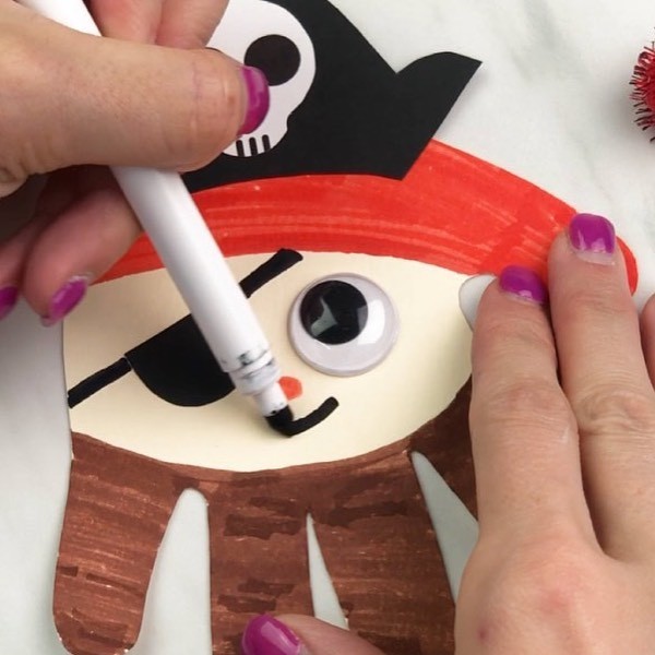 Пират из ладошки Пират из ладошки