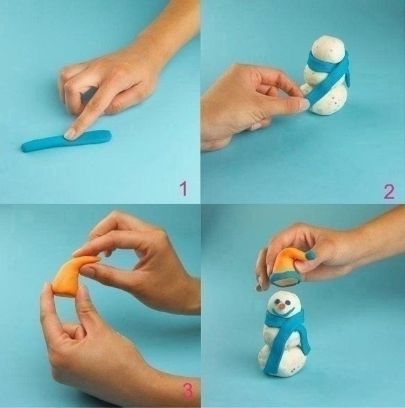 Учим детей лепить из пластилина