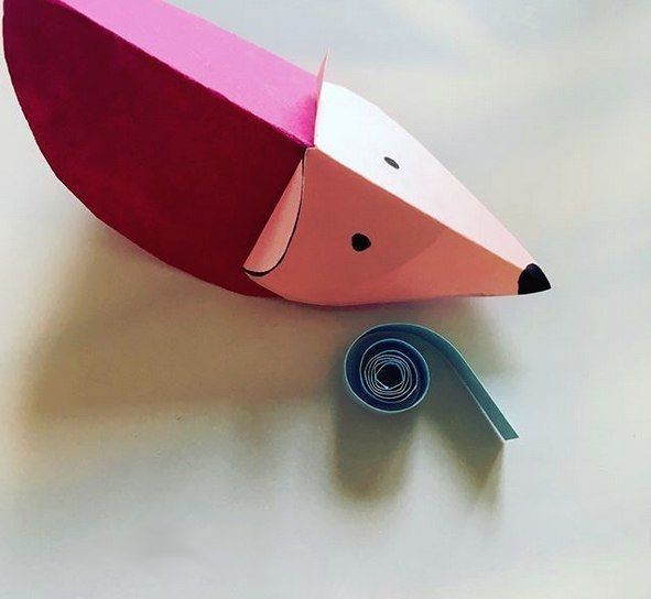 Объемные мышки из цветной бумаги Объемные мышки из цветной бумаги