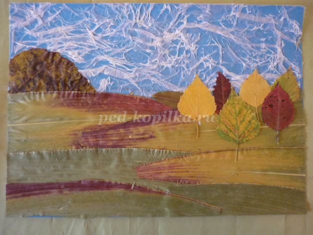 Пейзаж из осенних листьев: мастер-класс, часть 3 Пейзаж из осенних листьев: мастер-класс, часть 3