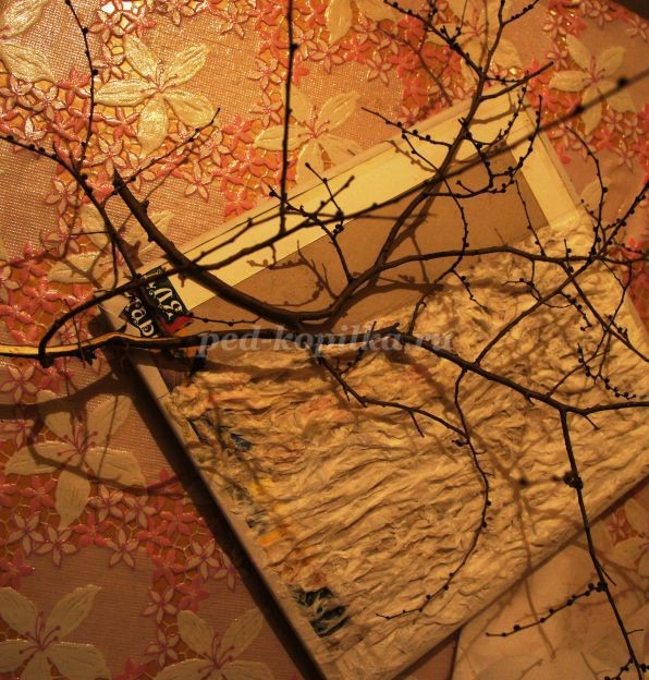 Действующая миниатюра "Весенний пейзаж": мастер-класс, часть 4