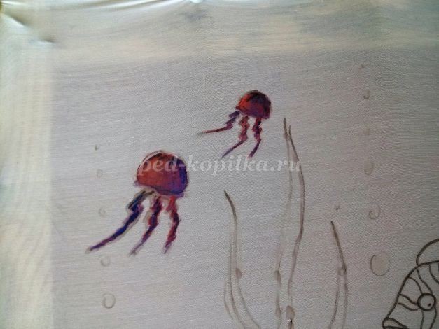 Аквариум в технике холодный батик: мастер-класс, часть 1