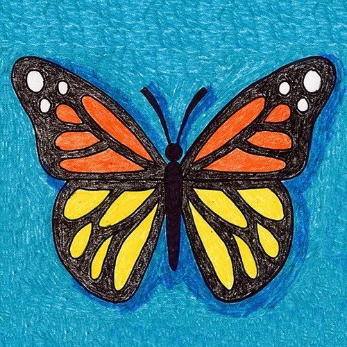 ​Создаем яркую красочную бабочку