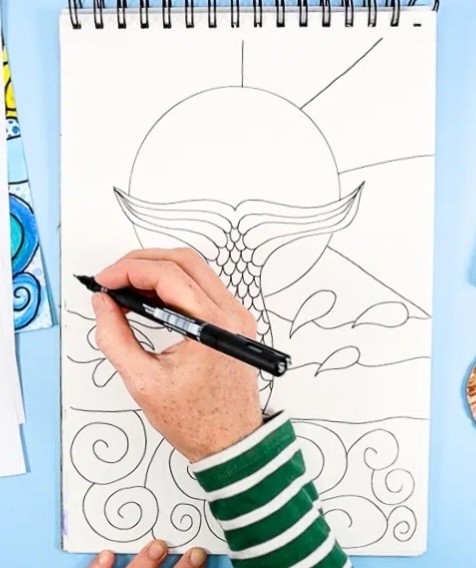 Рисунок на морскую тему Рисунок на морскую тему