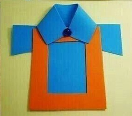 Рубашка из цветной бумаги