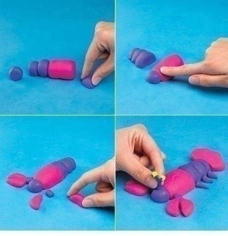 Учим детей лепить из пластилина