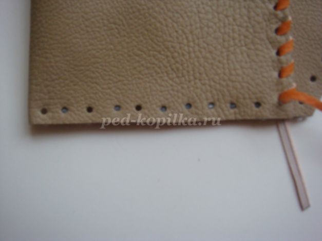 Органайзер из искусственной кожи для детских поделок Органайзер из искусственной кожи для детских поделок