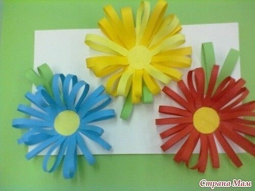 Объемные поделки из бумажных полосок