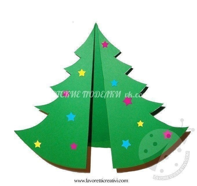 Открытка-ёлочка Открытка-ёлочка