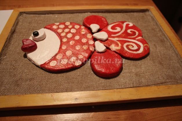 Рыбка из соленого теста