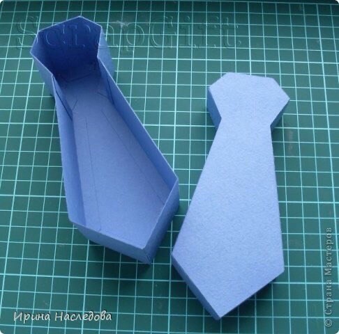 Мастер-класс коробочки в виде галстука