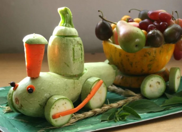 Поделки с детьми из овощей